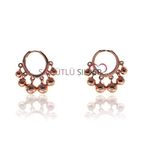 Söğütlü Silver Shakira Modeli Rose Küpe