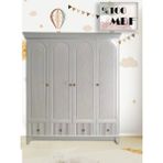 Soho %100 Mdf 4 Kapılı Bebek&çocuk Gardırop - Beyaz