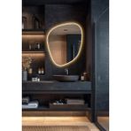 Soho Asimetrik LED Duvar Aynası – Modern Tasarım Dekoratif Boy ve Dresuar Aynası - 65x80