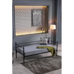 Soho Daybed Tek Kişilik Sedir Metal Karyola Siyah