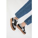 SOHO Siyah-Siyah Yılan Kadın Sneaker 19968