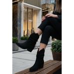 SOHO Siyah Süet Kadın Bot & Bootie 19588