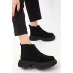SOHO Siyah Süet Kadın Bot & Bootie 19928