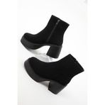 SOHO Siyah Süet Kadın Bot & Bootie 19986