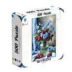 Soi Craft Kiraz ve Mavi Çiçekler, 500 Parça Puzzle