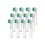 Soillium Philips Oral-b Braun Uyumlu Yedek Başlık Şarjlı Ve Pilli Diş Fırçası Uyumlu 12 Adet Yedek Başlık