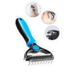 Soillium Plastik Saplı Ergonomik Metal Uçlu Kedi Köpek Kıtık Tüy Topak Açıcı Tarak Tüy Bakım Tarağı 1 Adet