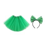 SOIMISS 1 Bilgisayar Kostüm Dans Balerin Etek Kadınlar Için Gazlı Bez Etek St. Patrick s Günü Tütü Etek Katmanlı Bale Tül Etek St. Patrick s Günlük Elbise Cüce Cin Tutu Kız Payetler Sahne