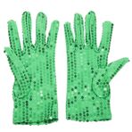 SOIMISS 1 Çift Payet Sahne Eldiveni Eldiven Gösterir Kıyafeti Kız Için Parti Eldivenleri Yeşil Eldiven Kız Parti Eldivenleri Paten Kostümü Polyester Paten Kıyafeti Özlemek Payetler