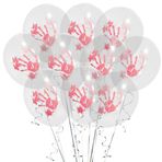 SOIMISS 10 Adet 12 Cadılar Bayramı Balon Dekorasyonu Korkunç Balon Süsü Cadılar Bayramı Iç Mekan Dış Dekorasyon Cadılar Bayramı Partisi Asılı Balon Masa Üstü Parti Malzemeleri Baskı
