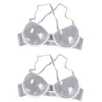 SOIMISS 2 Adet bayan sutyeni dikişsiz bralet kadınlar için bralet temizle iç çamaşırı bronzlaşma sutyen kadın iç çamaşırı sütyen iyi tek kullanımlık sutyen görünmez Spagetti çubukları