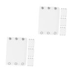 SOIMISS 2 Set Bebek Tulum Uzantıları Çocuk Bezleri Para Born Tulum Bebek Oyuncak Elbise Kiti Buton Pantolon Öğeler Ayarlanabilir Vücut Genişletici Koltuk Kıyafetler Beyaz Kumaş 4 Adet*2