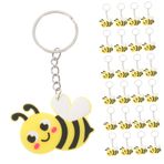 SOIMISS 24 Adet Arı Anahtarlık Anahtar Dekorasyon Sevimli Çizgi Arı Kolye Arı Kovanı Anahtarlık Metal Anahtarlık Anne Için Arı Yaratıcı Anahtarlık Cüzdan Bebek Pvc Araba Anahtarı