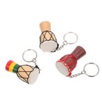 SOIMISS 3 Parça djembe kolye djembe davul anahtarlık ahşap anahtarlık şık erkekler için kolye kolyeler çanta asılı dekorlar retro davul kolye araba tef Süs Öğrenci Parti Malzemeleri