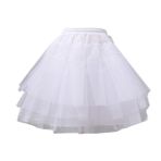 SOIMISS Düğün Kombinezonları 1950'ler Jüpon Çiçek Kız Kombinezon Pettiskirts Jüpon Pettiskirt Tutu Prenses Balesi Eski Elbise Yüksek Elbise Kız Elbise Gelin Beyaz Etek Kısa Boylu
