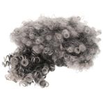 SOIMISS Kimyasal elyaf küçük kıvırcık afro saç afro şal kıvırcık peruk Kadın peruk Kadın saç peruk Yüksek sıcaklık fiber peruk sahte saç performans için peruk Yüksek sıcaklık teli Grey