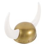 SOIMISS Tatil Partisi Malzemeleri Şapka Ve Kasklar Viking Başlığı Rol Oynayan Şapka Pervane Ekmek Pişirme Kalıbı Öküz Boynuzu Şapka Savaşçı Cosplay Şövalye ı Başlık Kostüm Oyunu Plastik