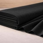 Soimoi 2 metre uzunluğunda, 56 inç genişliğinde, 60x60 mm ebatlarında, siyah, düz pamuklu cambric kumaş Hafif yapısıyla kurti, bluz, çocuk giyimi, tunik, elbise ve yazlık kıyafetler için uygundur