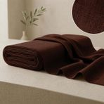 Soimoi 40 * 20'lik pamuklu, esnek, kahverengi kuma, 10 metre, 42 inç genişliğinde, yumuşak, nefes alabilen, 120 GSM orta ağırlıkta, erkek kurta, kendin yap dikiş projeleri, peçeteler, masa şeritleri