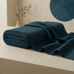 Soimoi 40 * 20'lik pamuklu esnek turkuaz kuma, 5 metre, 42 inç genişliğinde, yumuşak, nefes alabilen, 120 GSM orta ağırlıkta, erkek kurta, kendin yap dikiş projeleri, peçeteler, masa şeritleri