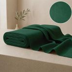 Soimoi 40 * 20'lik pamuklu esnek yeşil kuma, 2 metre, 42 inç genişliğinde, yumuşak, nefes alabilen, 120 GSM orta ağırlıkta, erkek kurta, kendin yap dikiş projeleri, peçeteler, masa şeritleri