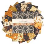 Soimoi 40 Parça 10 x 10 inç Baskılı Kapitone Kumaş Demeti, Önceden Kesilmiş Pamuklu Kumaş Kareler, Baskılı Layer Cakes Patchwork Malzemeleri, El Sanatları İçin Charm Kareler, Dikiş ve Yorganlar İçin