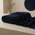 Soimoi 40*20'lik, 10 metre uzunluğunda, 42 inç genişliğinde, yumuşak, nefes alabilen, 120 GSM orta ağırlıkta pamuklu esnek mavi kuma; erkek kurta, kendin yap dikiş projeleri, peçeteler, masa örtüleri