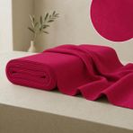 Soimoi 40*20'lik, 2 metre uzunluğunda, 42 inç genişliğinde, yumuşak, nefes alabilen, 120 GSM orta ağırlıkta pamuklu esnek pembe kuma; erkek kurta, kendin yap dikiş projeleri, peçeteler, masa örtüleri