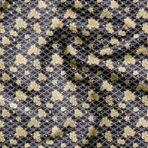 Soimoi Çiçek Baskı - Siyah, Viskon Rayon Kumaş Malzemesi - 42 İnç Genişliğinde, 1 Yard, Elbiseler, Bluzlar, Etekler, Pijamalar, Çocuk Giyim için Dikişsiz Malzeme