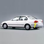 Sol Arka Dış Stop Fren Sinyal Lambası Honda Civic Sedan ile uyumlu 1996-2000