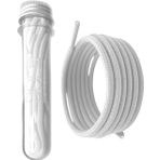SOL3 Premium İp Bağcıklar - Spor Ayakkabı Bağcıkları için Yuvarlak Ayakkabı Bağcığı, Beyaz, 45 Inch
