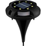 Solar Bahçe Aydınlatması 2 Fonksiyonlu 12 Ledli ( 4 Adet)