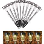 Solar Bahçe Lambası 10 Lu Set Direk Aydınlatma - Güneş Enerjili LED Işık, Su Geçirmez, Dış Mekan Aydınlatması, Kolay Kurulum, Enerji Tasarruflu, Modern Tasarım