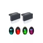Solar Bahçe Lambası Rgb + Sarı Işık – Güneş Enerjili Otomatik Aydınlatma 2’Li Set