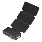 Solar Charger Power Bank - LED Işık, Elektronik Cihazlar, Powerbank Katlanabilir Balıkçılık Kamp Seyahat Ev Kullanımı ile El Krank Pil Bankası