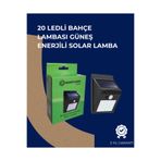 Solar Enerjili 20 LED Duvar Lambası | Hareket Sensörlü, Su Geçirmez, Kablo Gerektirmez UCZZZDP53DUVARLAMBA