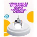 Solar Enerjili Katlanabilir Led Kamp Ve Bahçe Lambası
