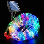 Solar Enerjili Neon Rgb Led Dis Mekan Bahce Teras Balkon Agac Aydinlatmasi Animasyonlu(10 Metre)
