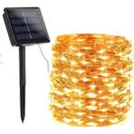 Solar Güneş Enerjili Dış Bahçe Aydınlatma Su Geçirmez Şerit LED 32METRE 300 LED