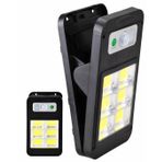 Solar Güneş Enerjili Lamba 6 Cop Beyaz Led Kıskaçlı Sokak Lambası Hareket Sensörlü Su Geçirmez Usb İle Telefon Şarj Özelliği Teras Veranda Bahçe Agaç Patika Garaj Balkon Dekorasyon Aydınlatması