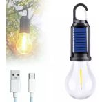 Solar Güneş Enerjili Led Ampul 3 Modlu Uzaktan Kumandalı Solar Camping Lamp (5224)