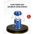 Solar Kamp Lambası Kızak Sistemli Şarjlı Taşınabilir Doğa Yürüyüşü Işığı - 1 - Ahşap
