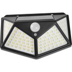 Solar Lamba 100 LED Pır Hareket Sensörlü Dış Duvar Lambası IP65 Bahçe Teras - 1 Adet