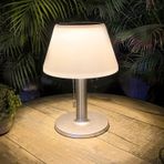 Solar LED masa lambası, kısılabilir, paslanmaz çelik, kablosuz lamba, çekme şalterli, 3 aydınlatma modu, dış mekan, su geçirmez, güneş enerjili masa lambası, yatak odası, oturma odası, veranda, bahçe,