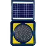 Solar Ledli Flaşör, Solar Çakar Lamba (Sarı) - Kırmızı - Sarı
