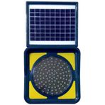 Solar Ledli Flaşör, Solar Çakar Lamba (Sarı)