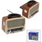 Solar Panelli - Fenerli USB Şarj Bluetooth Ibreli Fm Radyo Mp3 USB - Tf Player 4.5V In- Aux In Jack RT-819 - Renkli