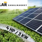Solar Sanal Market 4 HP 3 kW Tarımsal Sulama Paketi