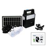 SOLAR SEYYAR PANELLİ - FİŞ ŞARJLI 2İN1 DİKEY MODEL EL FENERİ - 3 PARÇA AMPUL KABLOLU - POWERBANK (5122)