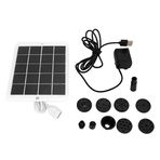 Solar Su Pompası Yüzer Çeşme, Solar Çeşme, Solar Su Çeşmesi, Solar Kuş Banyosu Çeşme Pompası, 3W 5V Solar Su Çeşmesi Pompası 120L/H Peyzaj